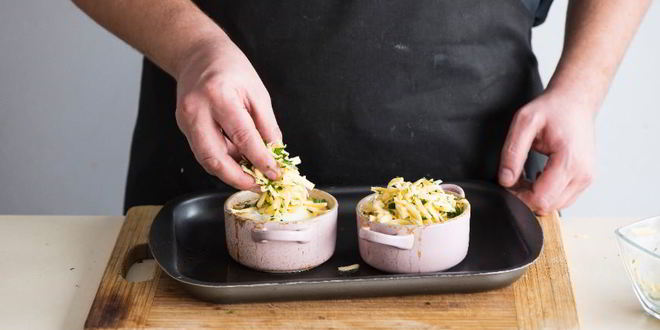 Рецепт грибов, запеченных в кокотнице