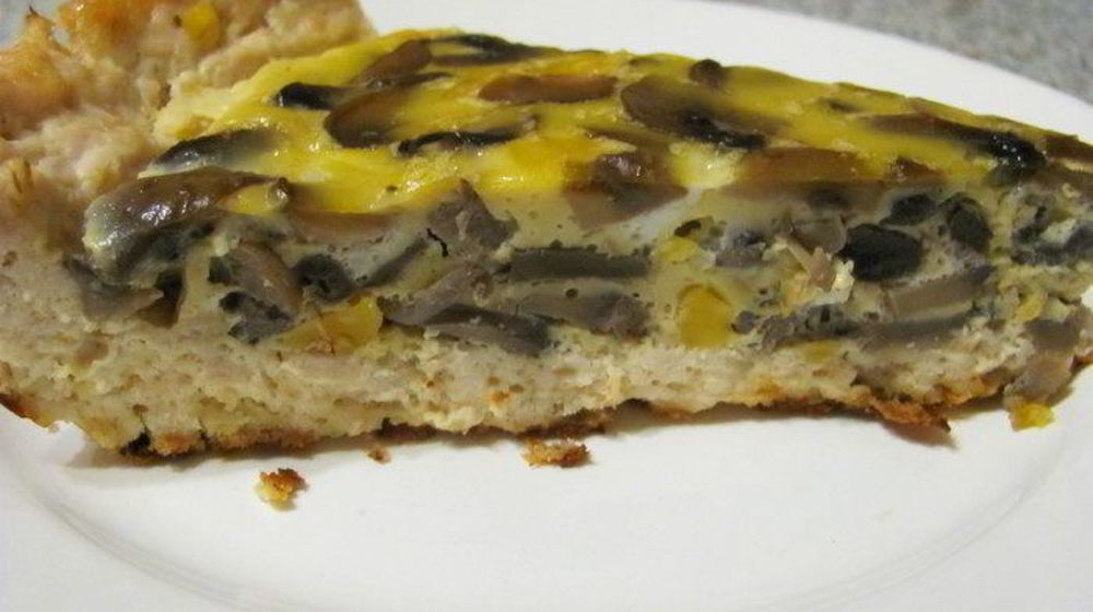 Как приготовить куриное лукошко с грибным омлетом