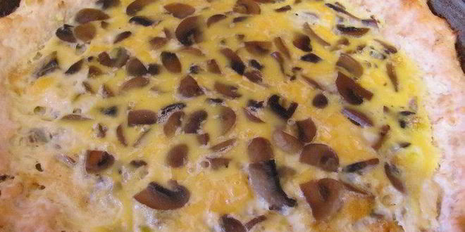 Рецепт куриного лукошка с грибным омлетом