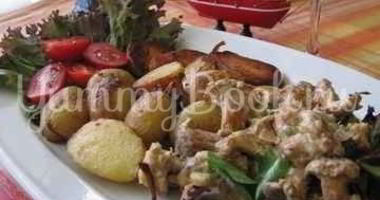 Рецепт Лисичек жареных с картофелем