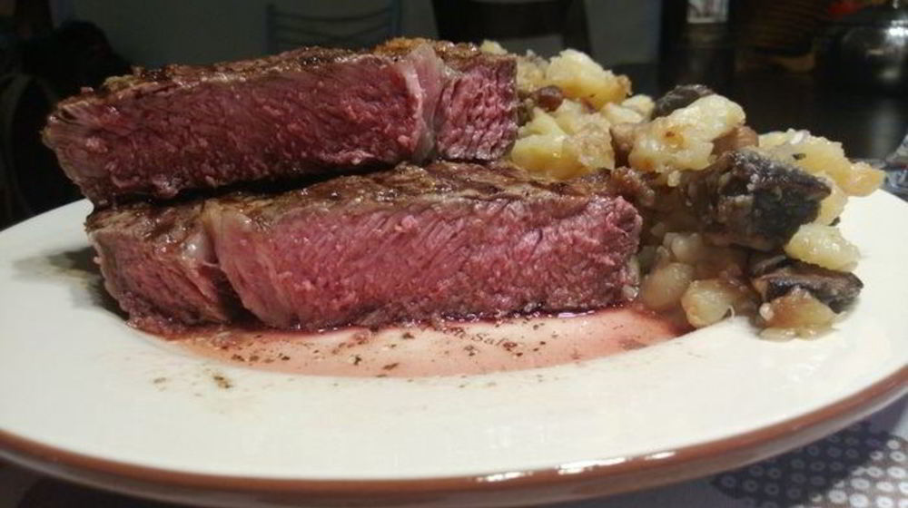 Как приготовить рибая, грибы, картошка — праздника