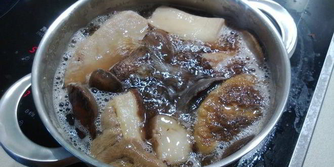 Рецепт рибая, грибы, картошка — праздника