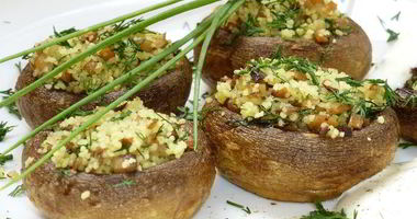 Рецепт Шампиньонов, фаршированных кускусом