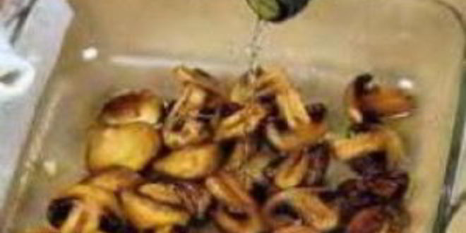 Рецепт шампиньонов с кедровыми орешками