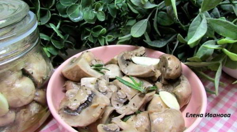 Как приготовить шампиньоны с розмарином и чесноком