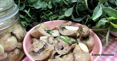 Рецепт Шампиньонов с розмарином и чесноком
