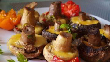 Рецепт Шампиньонов с сыром