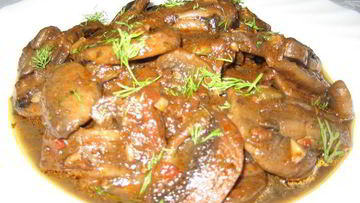 Рецепт Шампиньонов в томатно-чесночном соусе