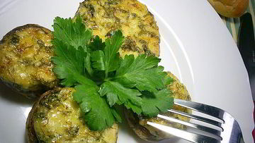 Рецепт Закусочных фаршированных шампиньонов