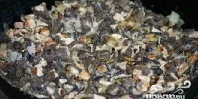 Рецепт жареных сморчков в сметане