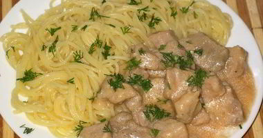 Рецепт Гуляша из говядины со сливками