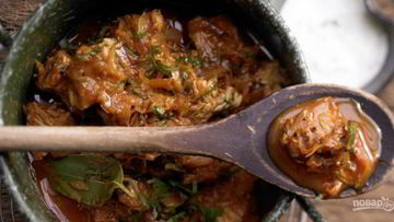 Рецепт Гуляша из индейки с подливкой