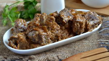 Рецепт Гуляша из печени со сметаной