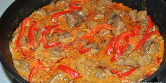 Рецепт гуляша из печени