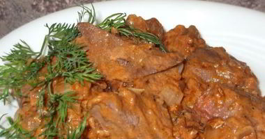 Рецепт Гуляша из печенки свиной