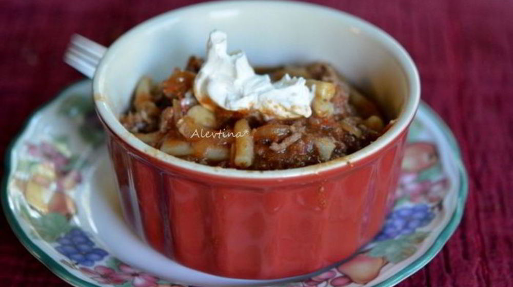 Как приготовить гуляш с пастой