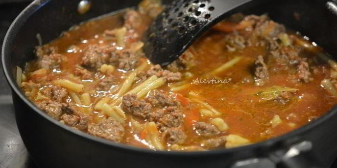 Рецепт гуляша с пастой