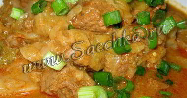 Рецепт Капусты с гуляшем в скороварке