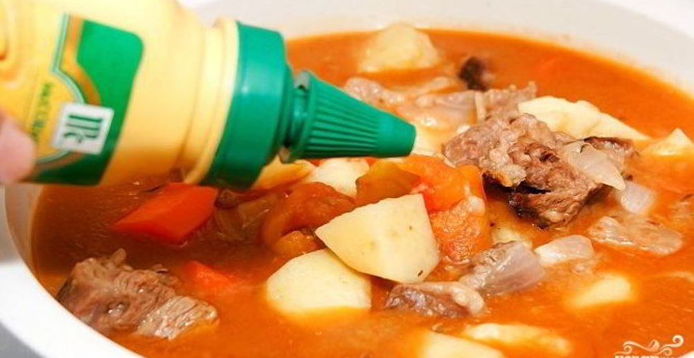 Рецепт гуляш из говядины с картошкой