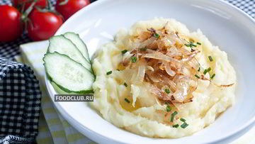 Рецепт Картофельного пюре с жареным луком