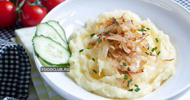Рецепт Картофельного пюре с жареным луком