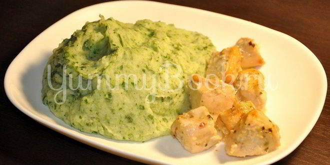 Рецепт картофельного пюре со шпинатом