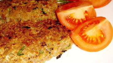 Рецепт Котлет из печеного баклажана с гречневой мукой