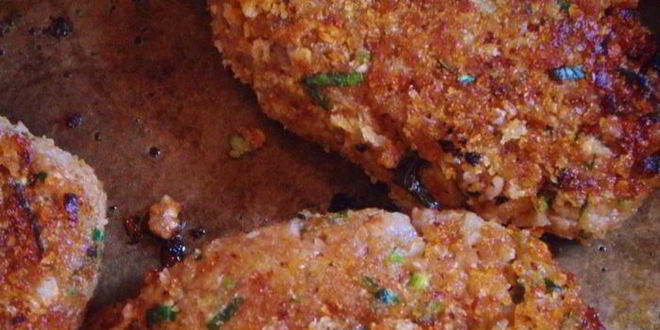 Рецепт котлет из печеного баклажана с гречневой мукой