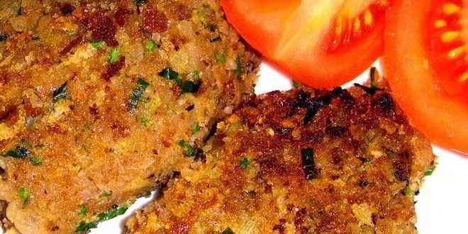 Рецепт котлет из печеного баклажана с гречневой мукой