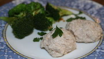 Рецепт Паровых котлеток из индейки с брокколи