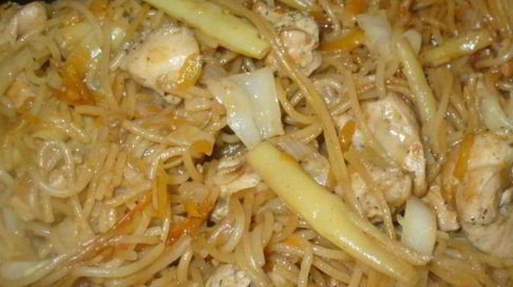 Как приготовить лапшу по-китайски с курицей