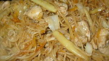 Рецепт Лапши по-китайски с курицей