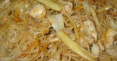 Рецепт Лапши по-китайски с курицей