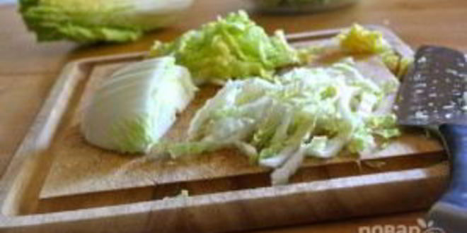 Рецепт лапши с говядиной и китайской капустой