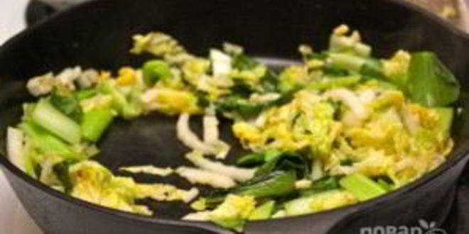 Рецепт лапши с говядиной и китайской капустой