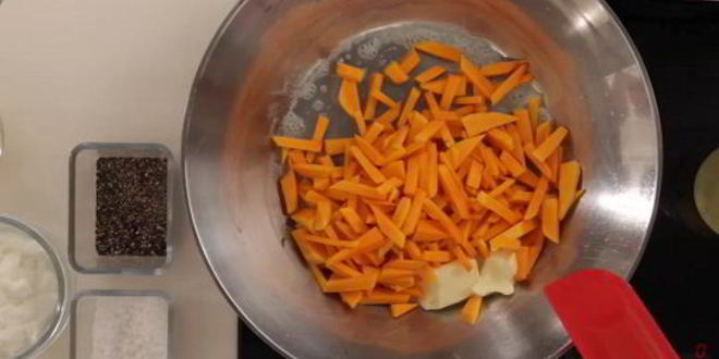 Рецепт лапши с тыквой и грибами