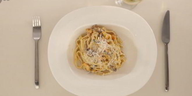 Рецепт лапши с тыквой и грибами