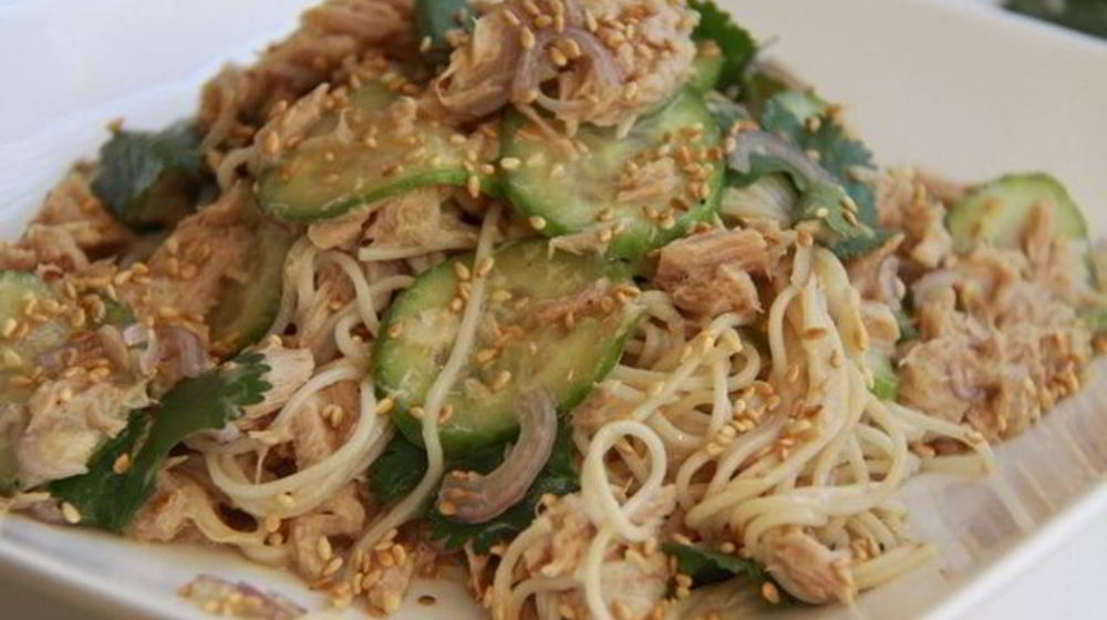 Как приготовить лапшу somen с тунцом