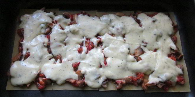 Рецепт лазаний грибная