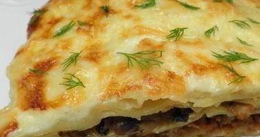 Рецепт Лазаний из слоеного теста