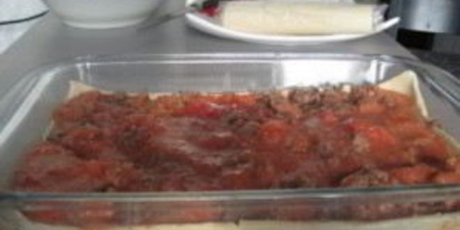 Рецепт лазаний из слоеного теста