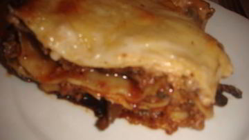 Рецепт Лазаний с фаршем, баклажанами и грибами