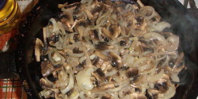 Рецепт лазаний с фаршем, баклажанами и грибами