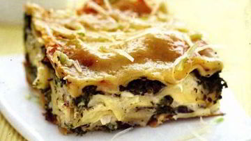 Рецепт Лазаний с картофелем и шпинатом