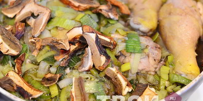 Рецепт лазаний с курицей и грибами