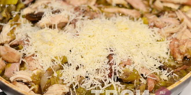 Рецепт лазаний с курицей и грибами