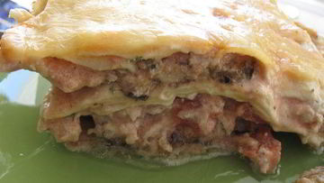 Рецепт Лазаний с мясным фаршем и баклажанами
