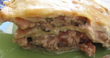 Рецепт Лазаний с мясным фаршем и баклажанами