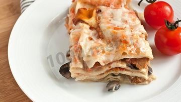 Рецепт Лазаний с сыром и грибами
