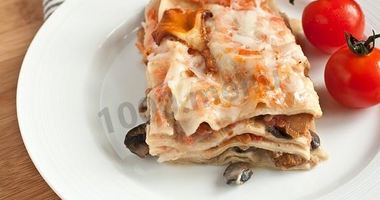 Рецепт Лазаний с сыром и грибами
